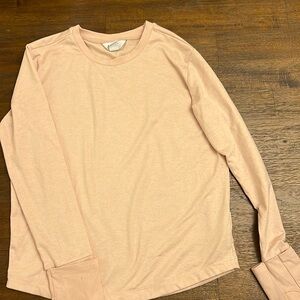 Baby pink Athleta Girl long sleeve